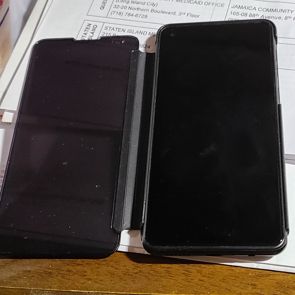 Black Smartphone with Case